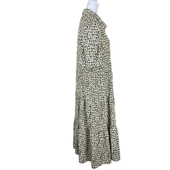 Charles Henry Leopard Print Button Front Dress Size XL - Picture 2 of 8